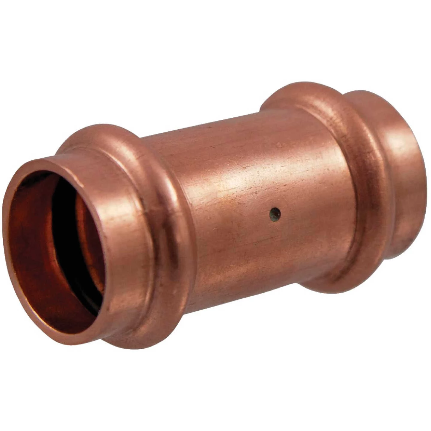NIBCO 3/4 In. X 3/4 In. Press Copper Coupling With Stop 1 NIBCO 3/4 In. X 3/4 In. Press Copper Coupling With Stop