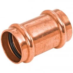 NIBCO 1/2 In. X 1/2 In. Press Copper Coupling Without Stop