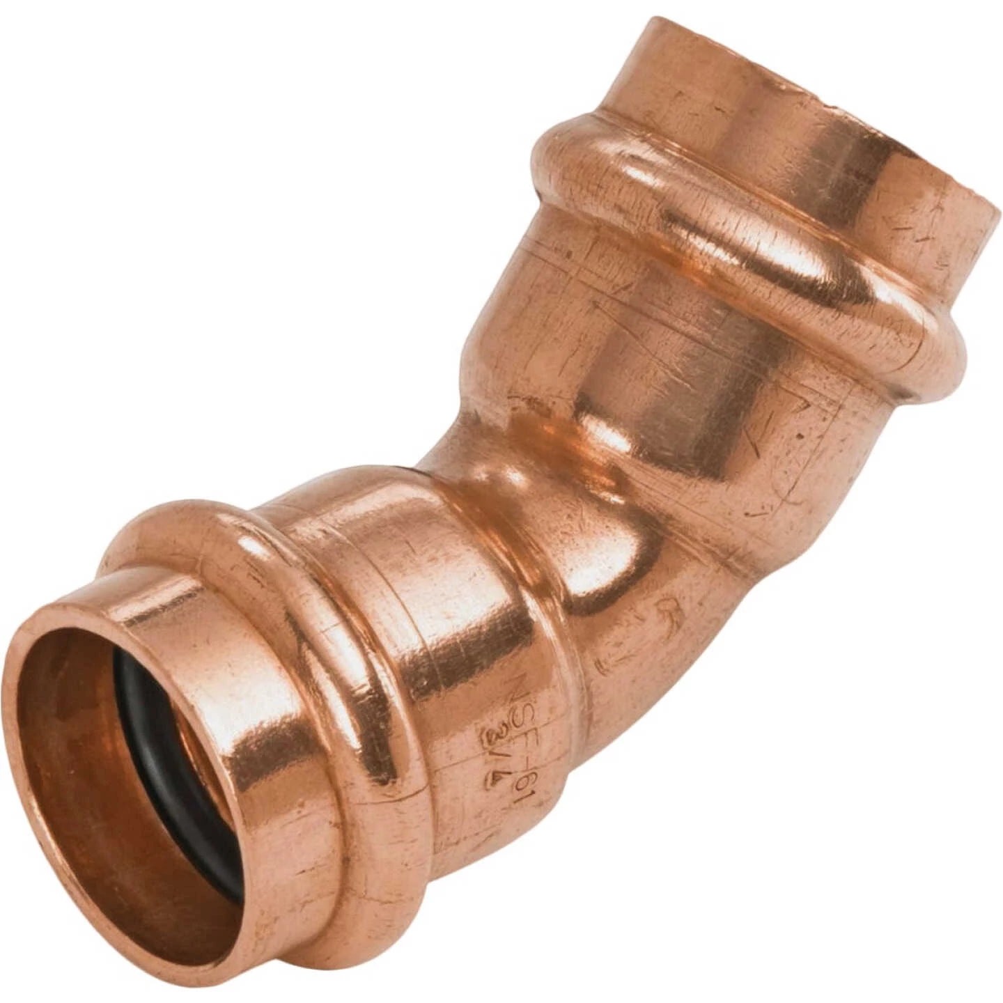 NIBCO 1/2 In. 45 Deg. Press Copper Elbow (1/8 Bend) (10-Pack) 1 NIBCO 1/2 In. 45 Deg. Press Copper Elbow (1/8 Bend) (10-Pack)