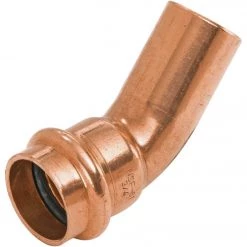 NIBCO 3/4 In. FTG X 3/4 In. Press 45 Deg. Press Copper Elbow (1/8 Bend)