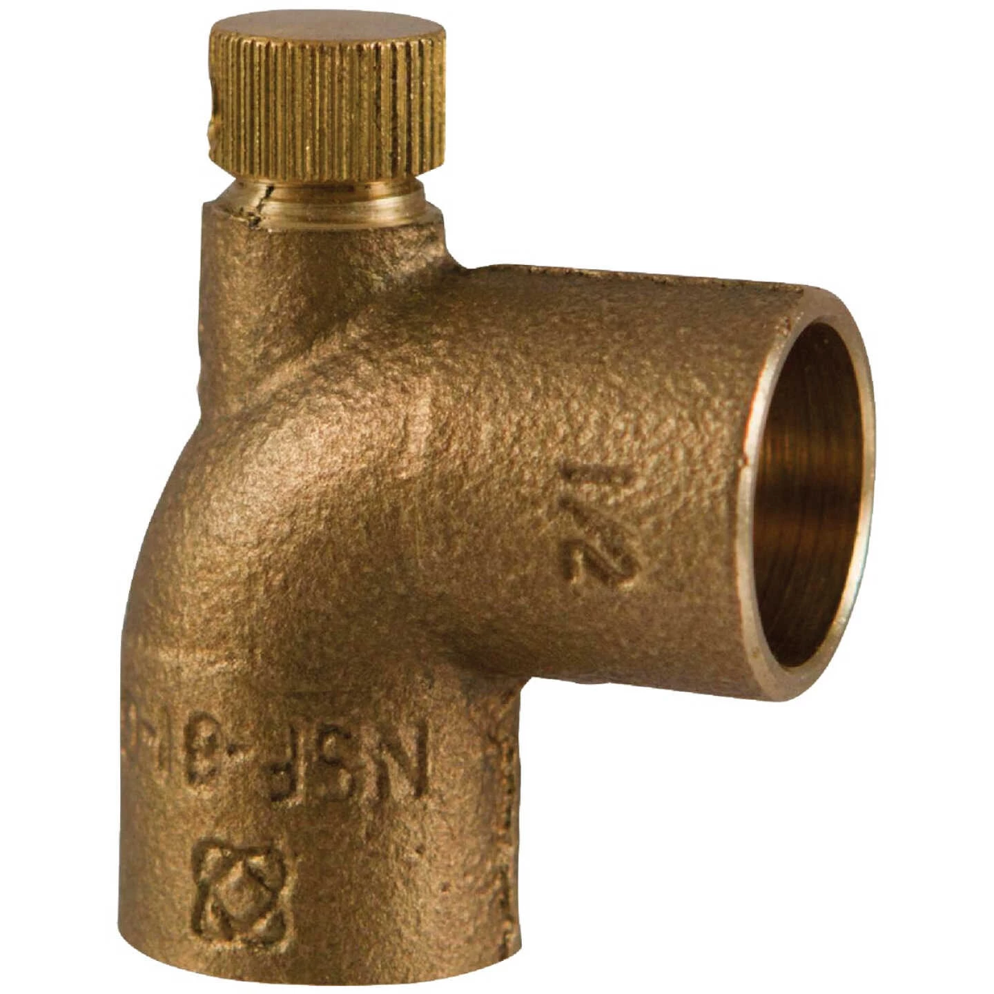 NIBCO 3/4 In. CxC 90 Deg. Copper Drain Elbow W/Cap (1/4 Bend) 1 NIBCO 3/4 In. CxC 90 Deg. Copper Drain Elbow W/Cap (1/4 Bend)