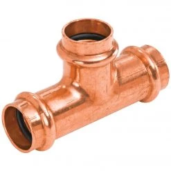 NIBCO 3/4 In. X 1/2 In. X 1/2 In. PxPxP Press Copper Tee