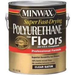 Minwax 1 Gallon Satin VOC Fast Drying Polyurethane For Floor