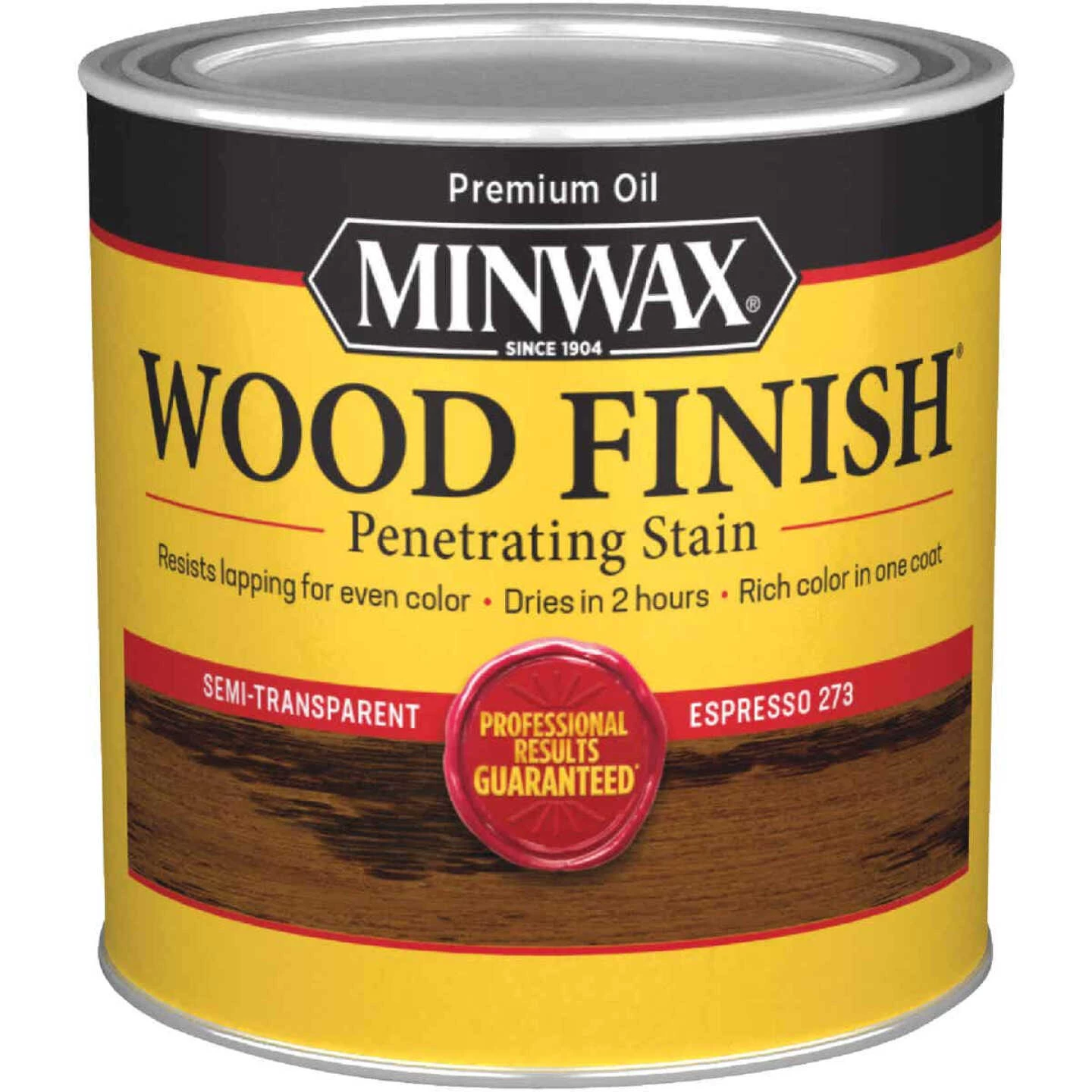 Minwax Wood Finish Penetrating Stain, Espresso, 1/2 Pt. 1 Minwax Wood Finish Penetrating Stain, Espresso, 1/2 Pt.
