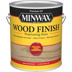 Minwax Wood Finish Penetrating Stain, Classic Gray, 1 Gal.