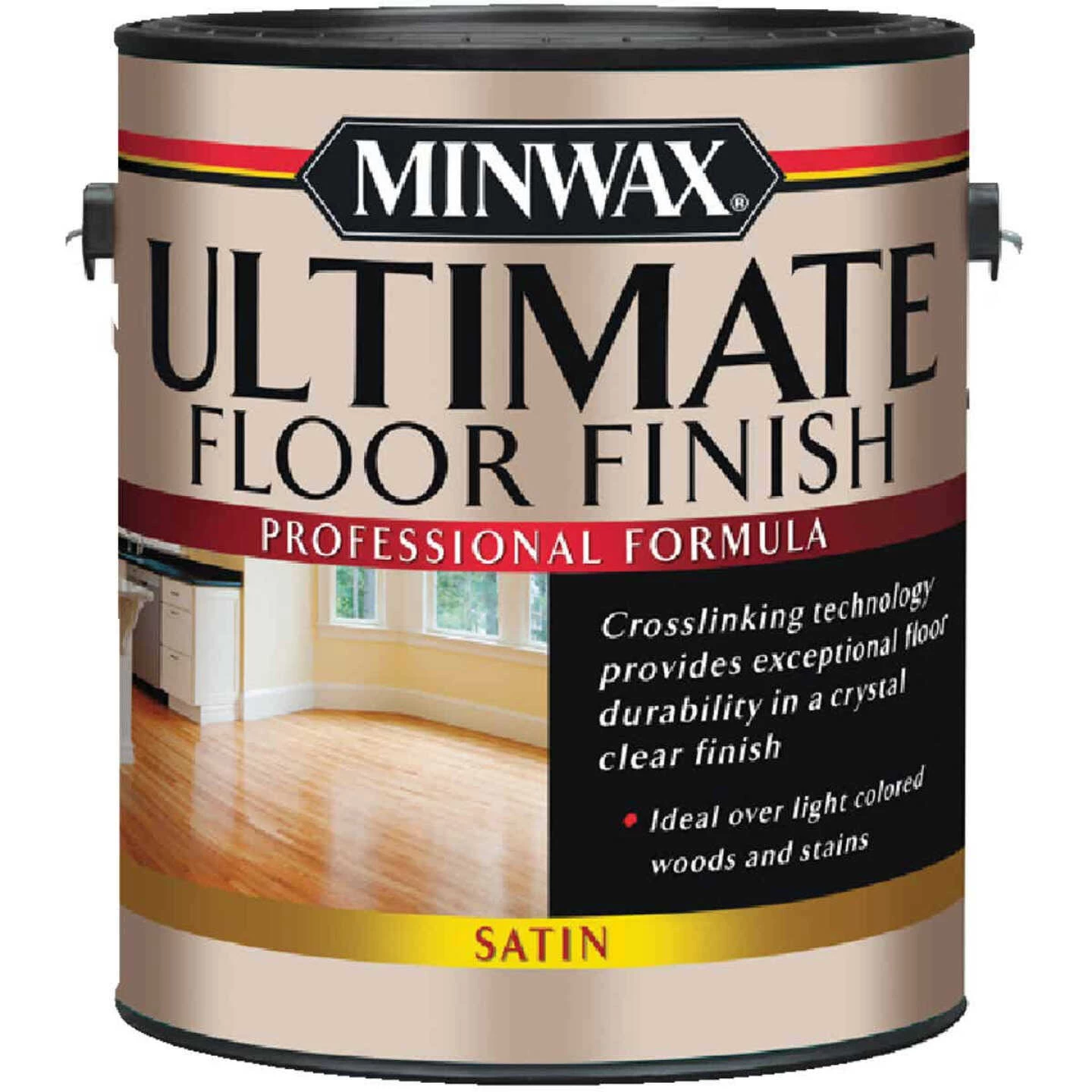 Minwax ULTIMATE 1 Gallon Satin Water-Based Polyurethane Floor Finish 1 Minwax ULTIMATE 1 Gallon Satin Water-Based Polyurethane Floor Finish
