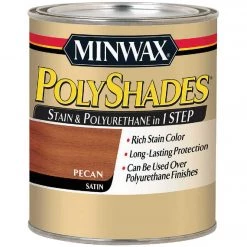 Minwax Polyshades 1/2 Pt. Satin Stain & Finish Polyurethane In 1-Step, Pecan