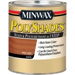 Minwax Polyshades 1 Qt. Satin Stain & Finish Polyurethane In 1-Step, Pecan