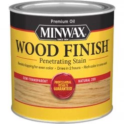 Minwax Wood Finish Penetrating Stain, Natural, 1/2 Pt.