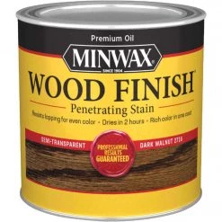 Minwax Wood Finish Penetrating Stain, Dark Walnut, 1/2 Pt.