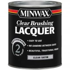 Minwax Satin Clear Brushing Lacquer, 1 Qt.