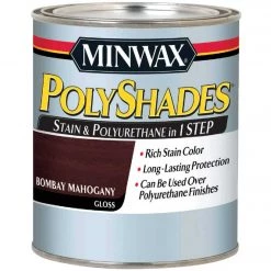 Minwax Polyshades 1 Qt. Gloss Stain & Finish Polyurethane In 1-Step, Bombay Mahogany