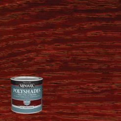 Minwax Polyshades 1/2 Pt. Gloss Stain & Finish Polyurethane In 1-Step, Bombay Mahogany -NIBCO Sales Shop ItemImage 784825 2wh8k8qkcnscjfbhf4xgvtrz