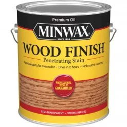 Minwax Wood Finish Penetrating Stain, Sedona Red, 1 Gal.