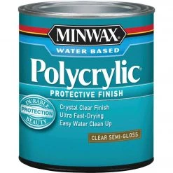 Minwax Polycrylic 1/2 Pt. Semi-Gloss Water Based Protective Finish