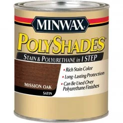 Minwax Polyshades 1 Qt. Satin Stain & Finish Polyurethane In 1-Step, Mission Oak