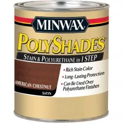 Minwax Polyshades 1 Qt. Satin Stain & Finish Polyurethane In 1-Step, American Chestnut