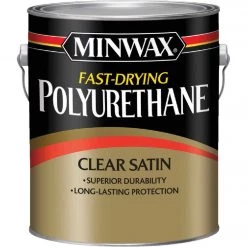 Minwax Satin Fast-Drying Interior Polyurethane, 1 Gal.